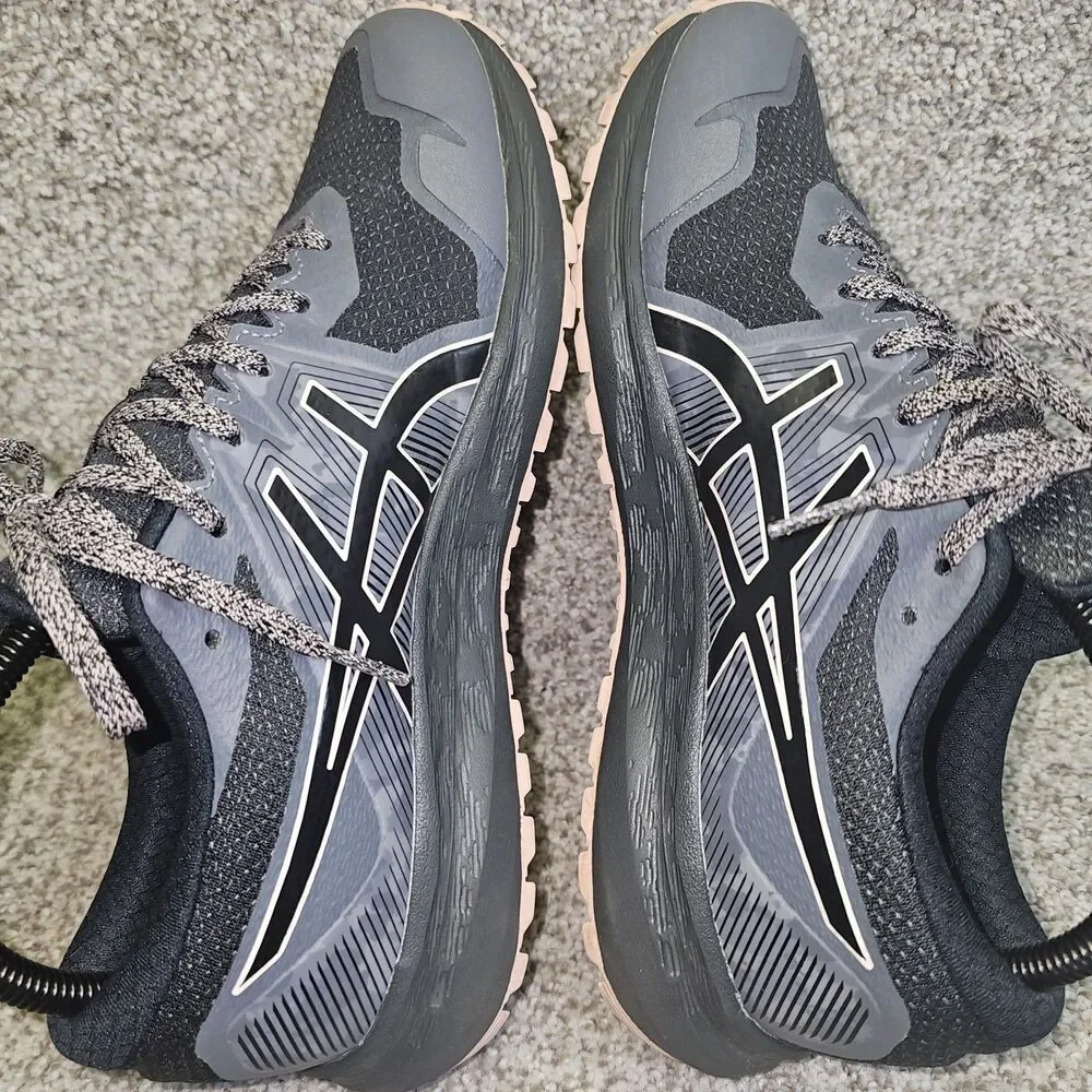 ASICS Women's Gel-Scram 6 Grey Pink Athletic Sneakers Camo Size‎ 9 Amplifoam